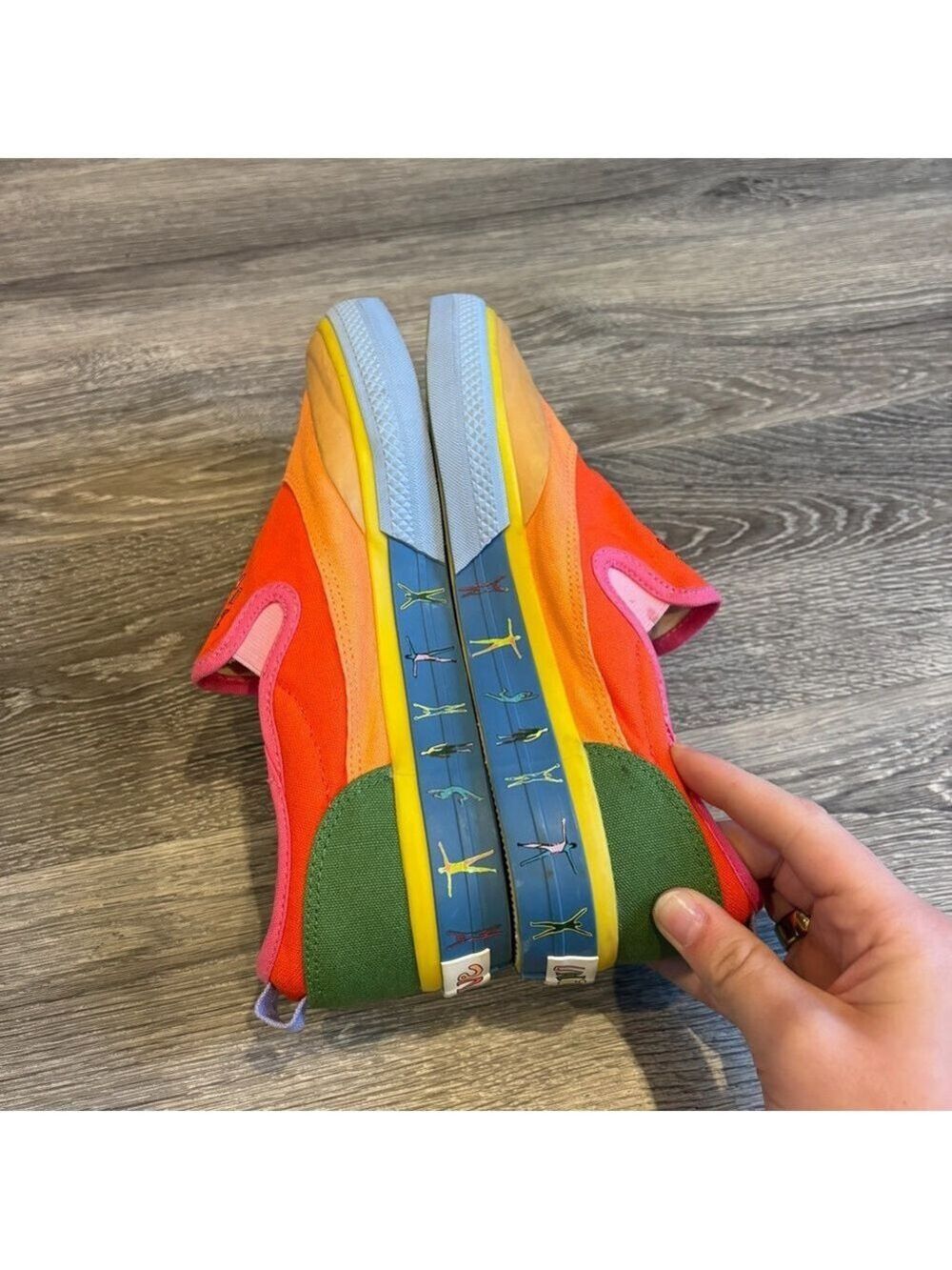 Adidas Nizza Slip-On Low Pride Love Unites GW2421 Rainbow Multicolor Women’s 7 - Picture 6 of 9